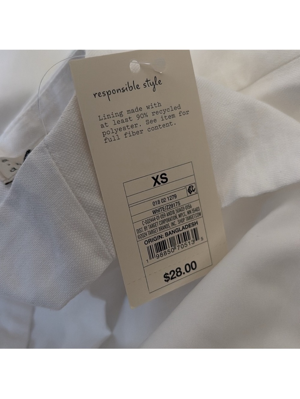 a new day White Sleeveless Button Front Tailored Vest - Picture 3 of 3